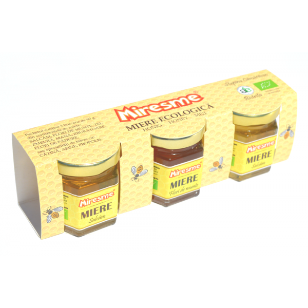 Organic Honey GIFT BOX 3 x 60g